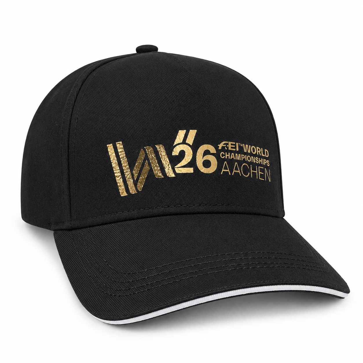 W26 AACHEN Black & Gold Baseball Cap
