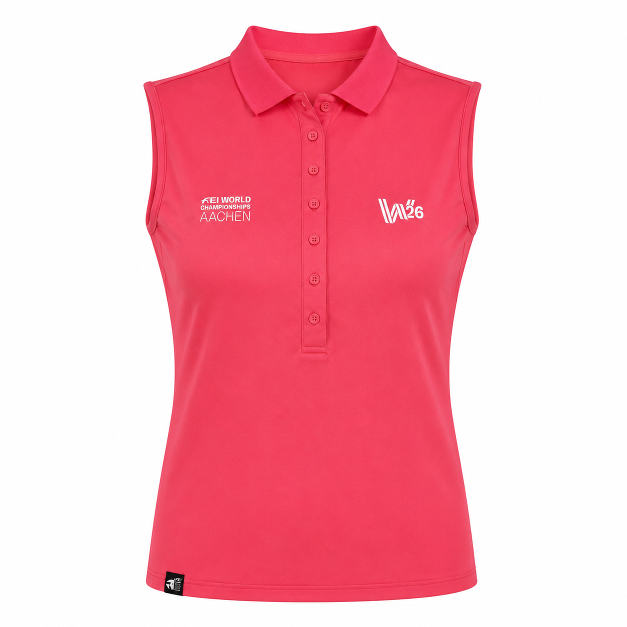 W26 AACHEN Womens Womens Sleeveless Rose Polo