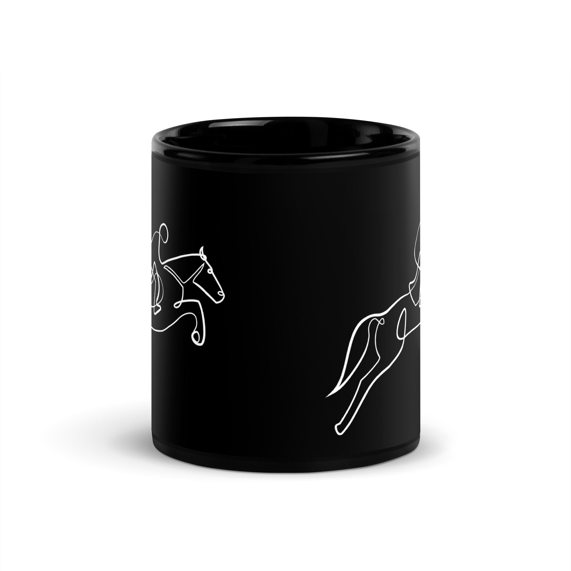 Pentrail Black Glossy Mug