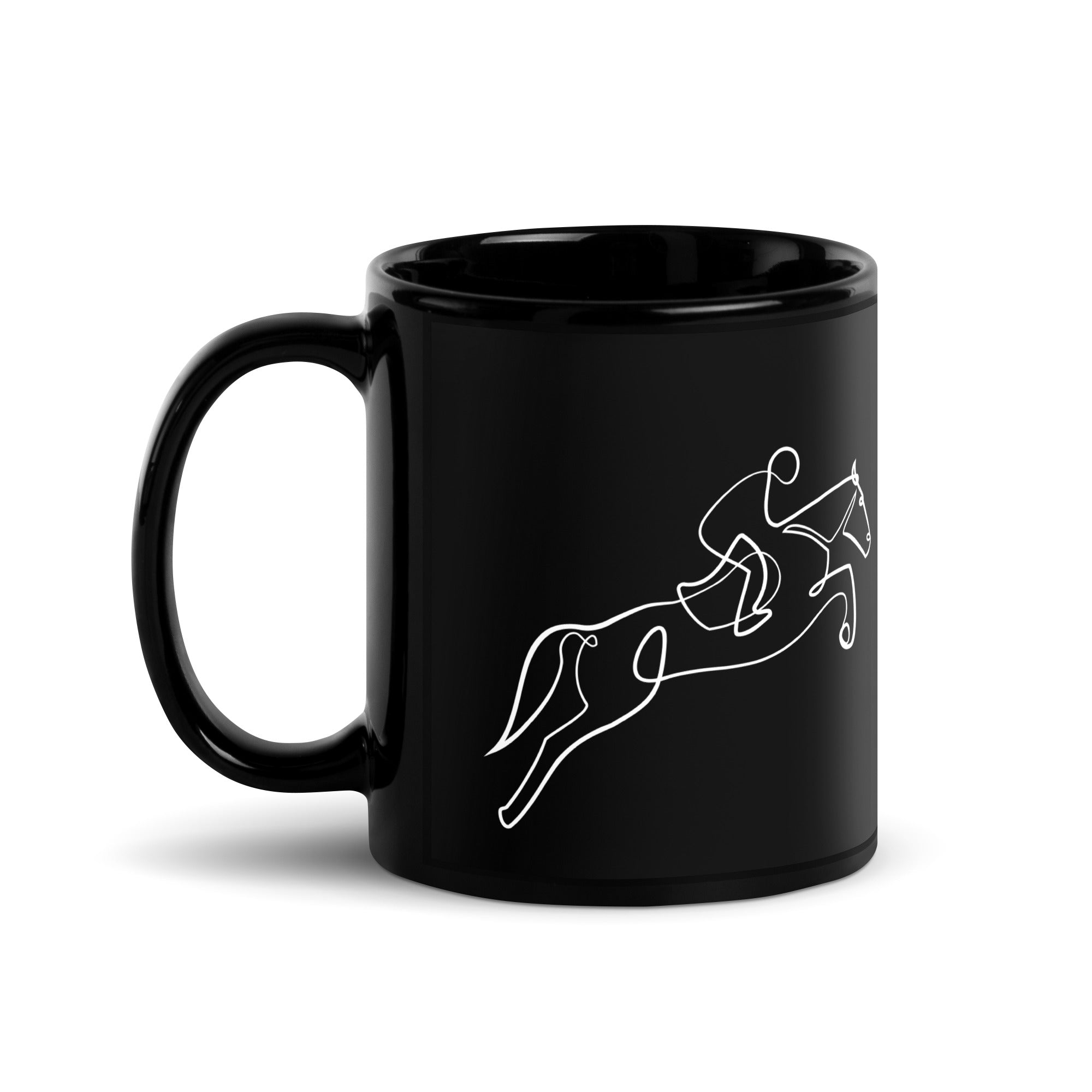Pentrail Black Glossy Mug