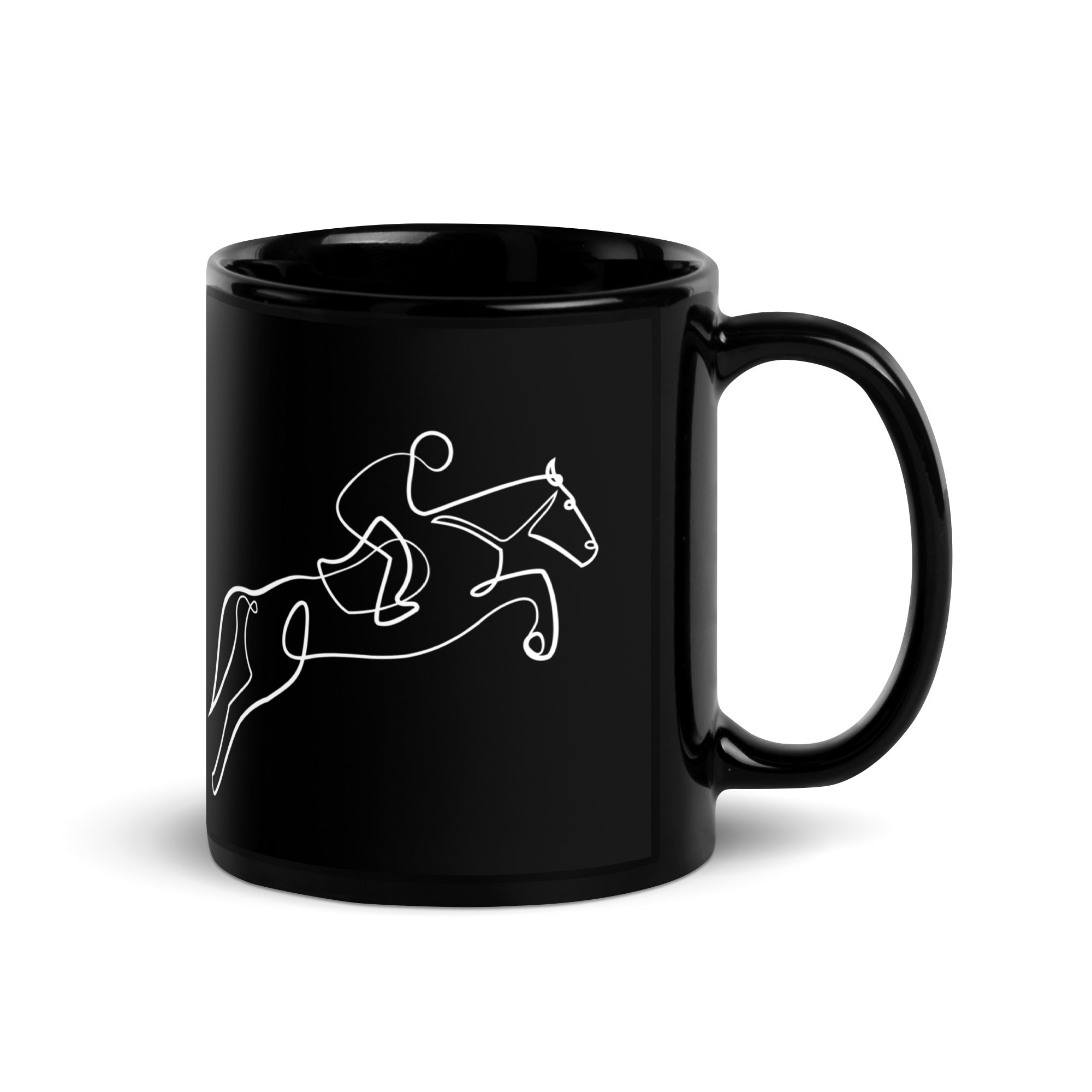 Pentrail Black Glossy Mug