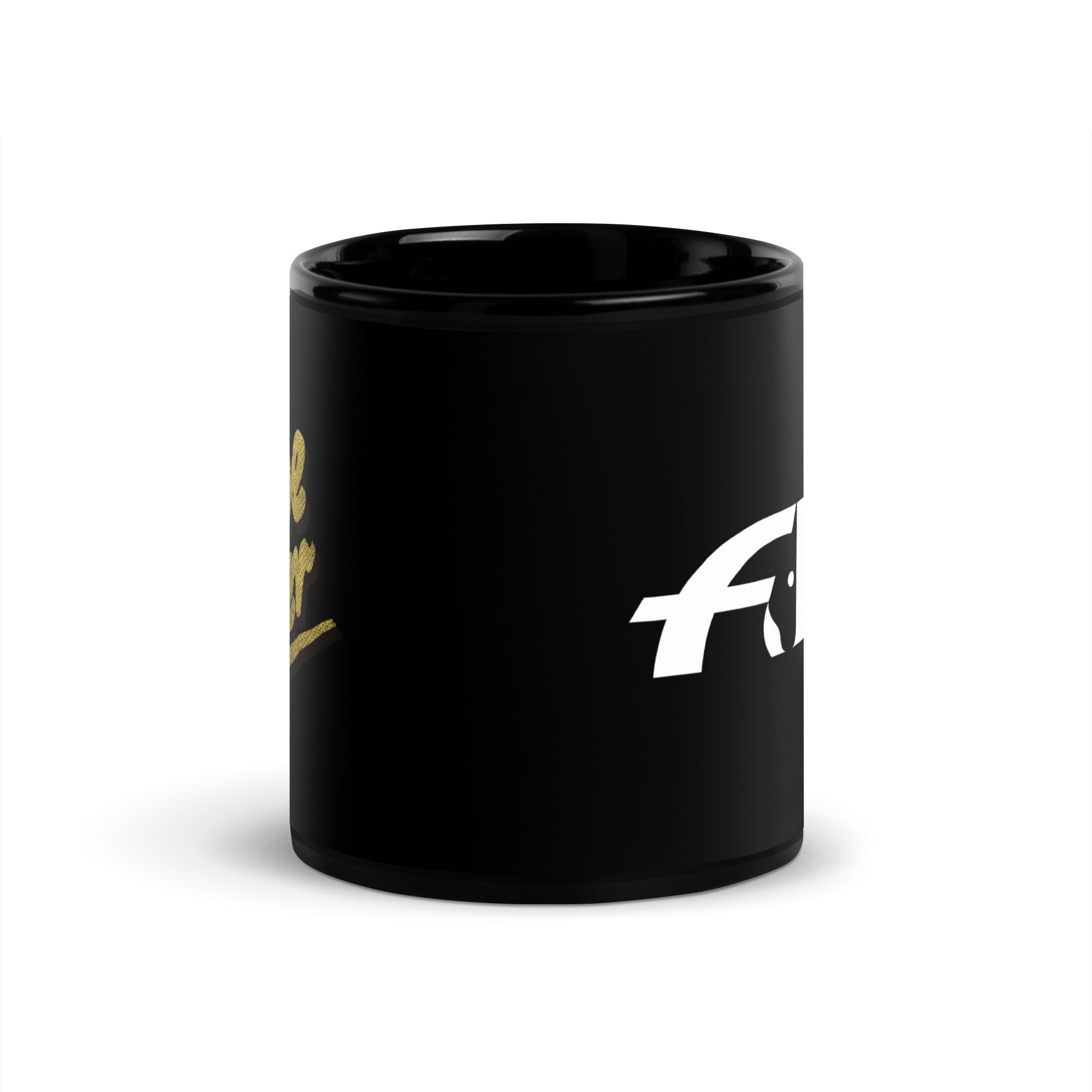 Horse Rider Black Mug