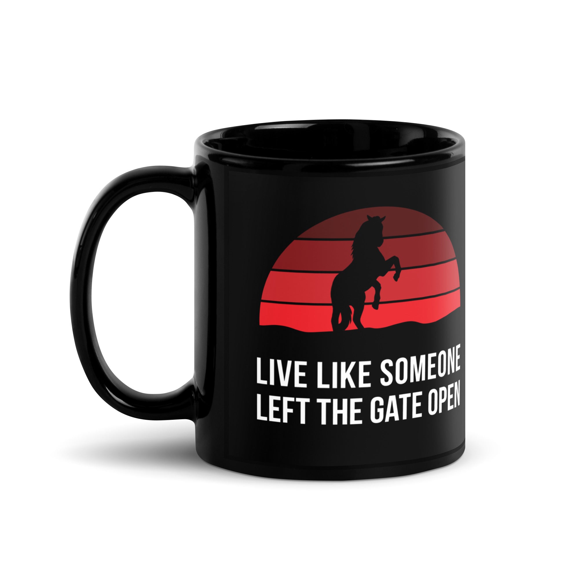 Live Like Someone Black Mug