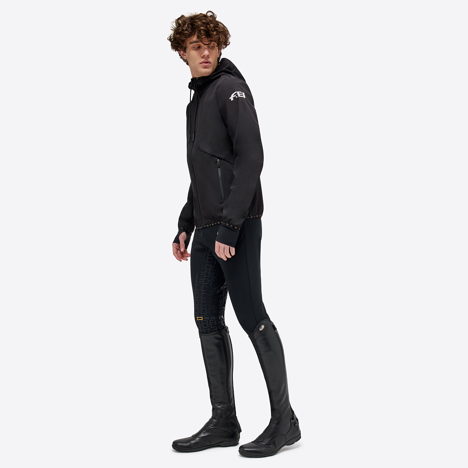 RG Mens Hooded Riding Jacket FEI Official Store