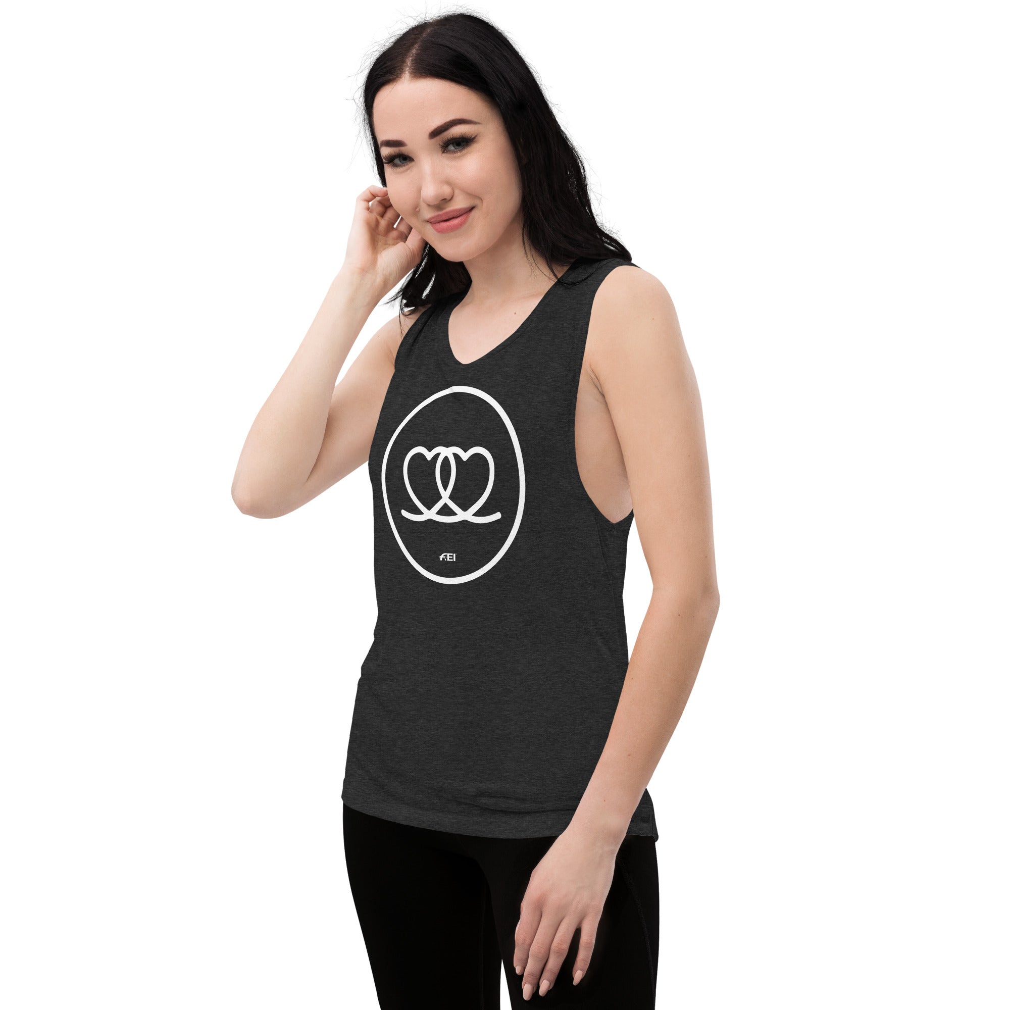 Two Hearts Ladies’ Muscle Tank