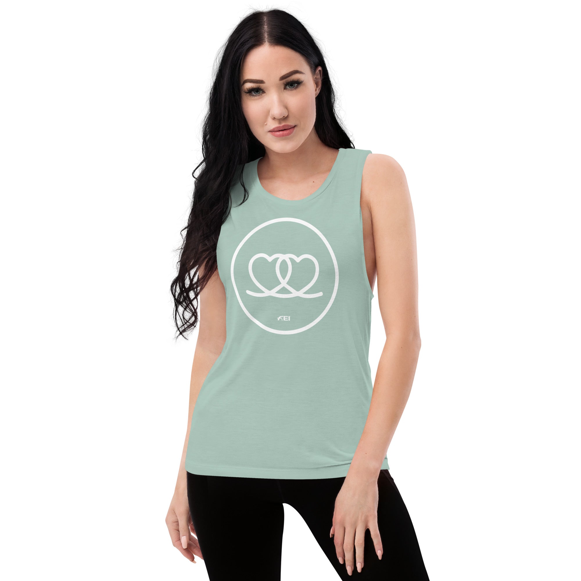 Two Hearts Ladies’ Muscle Tank
