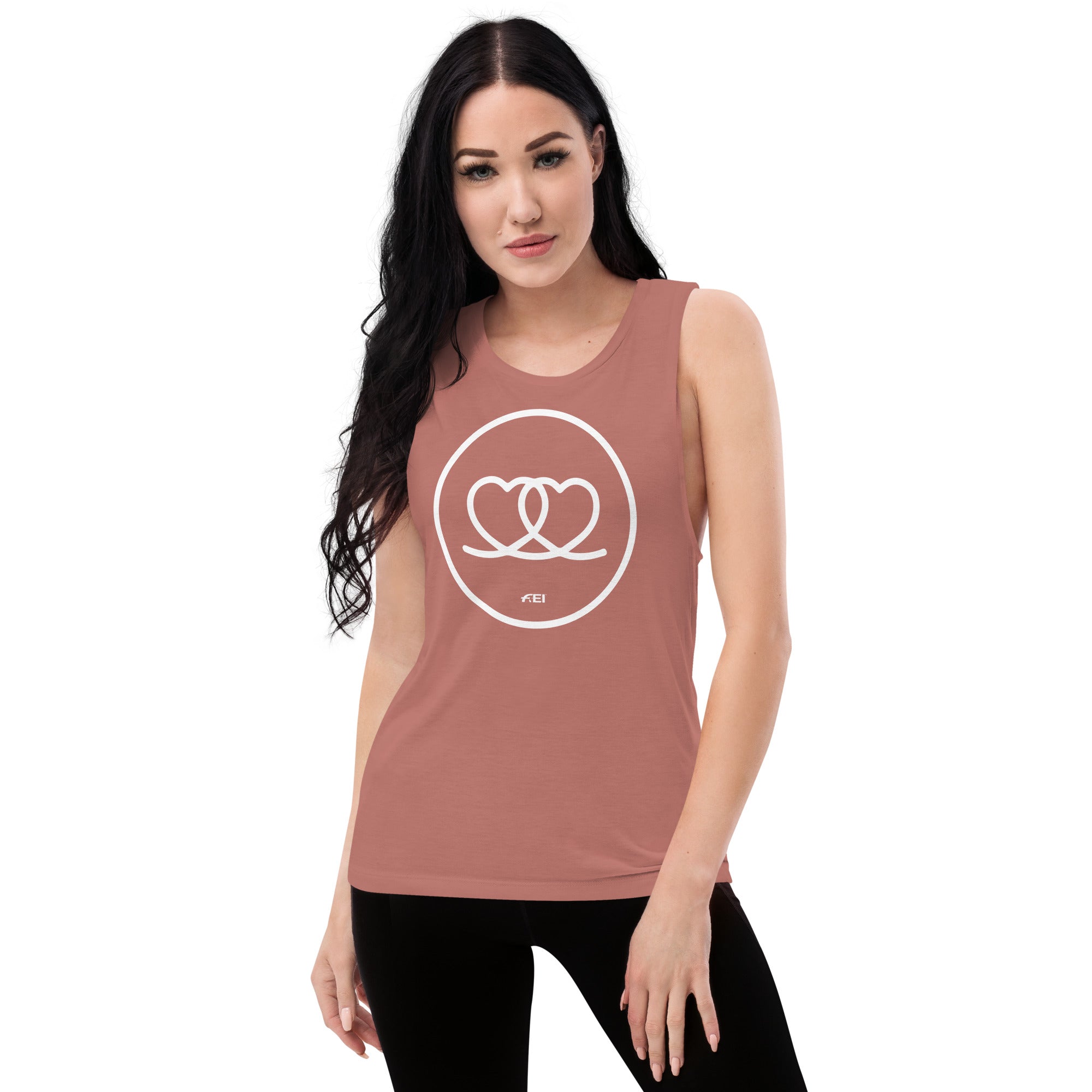 Two Hearts Ladies’ Muscle Tank