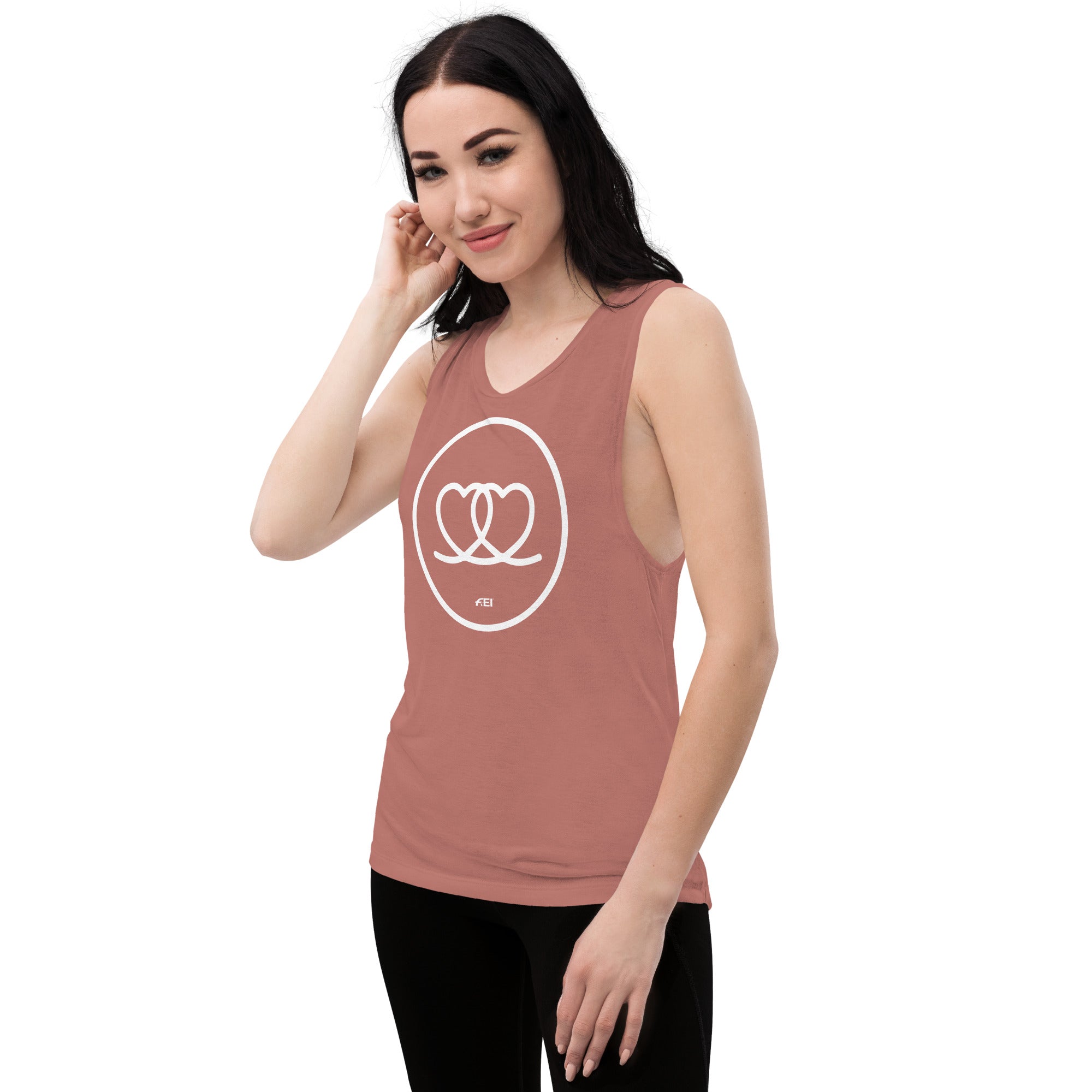 Two Hearts Ladies’ Muscle Tank
