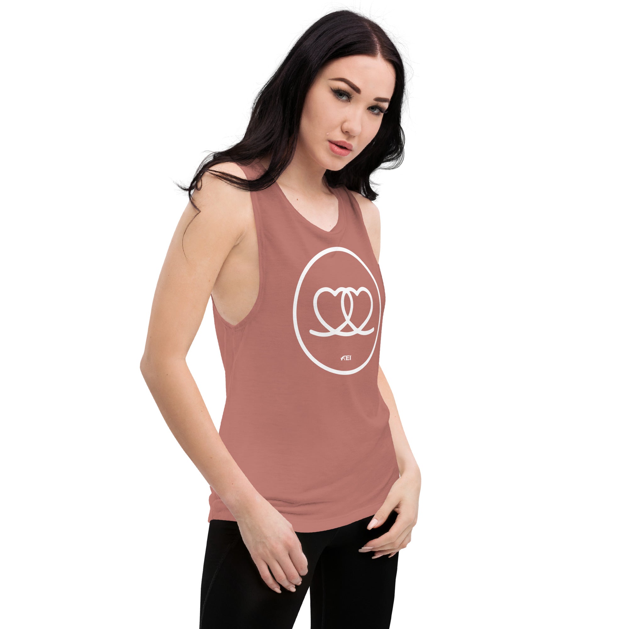 Two Hearts Ladies’ Muscle Tank