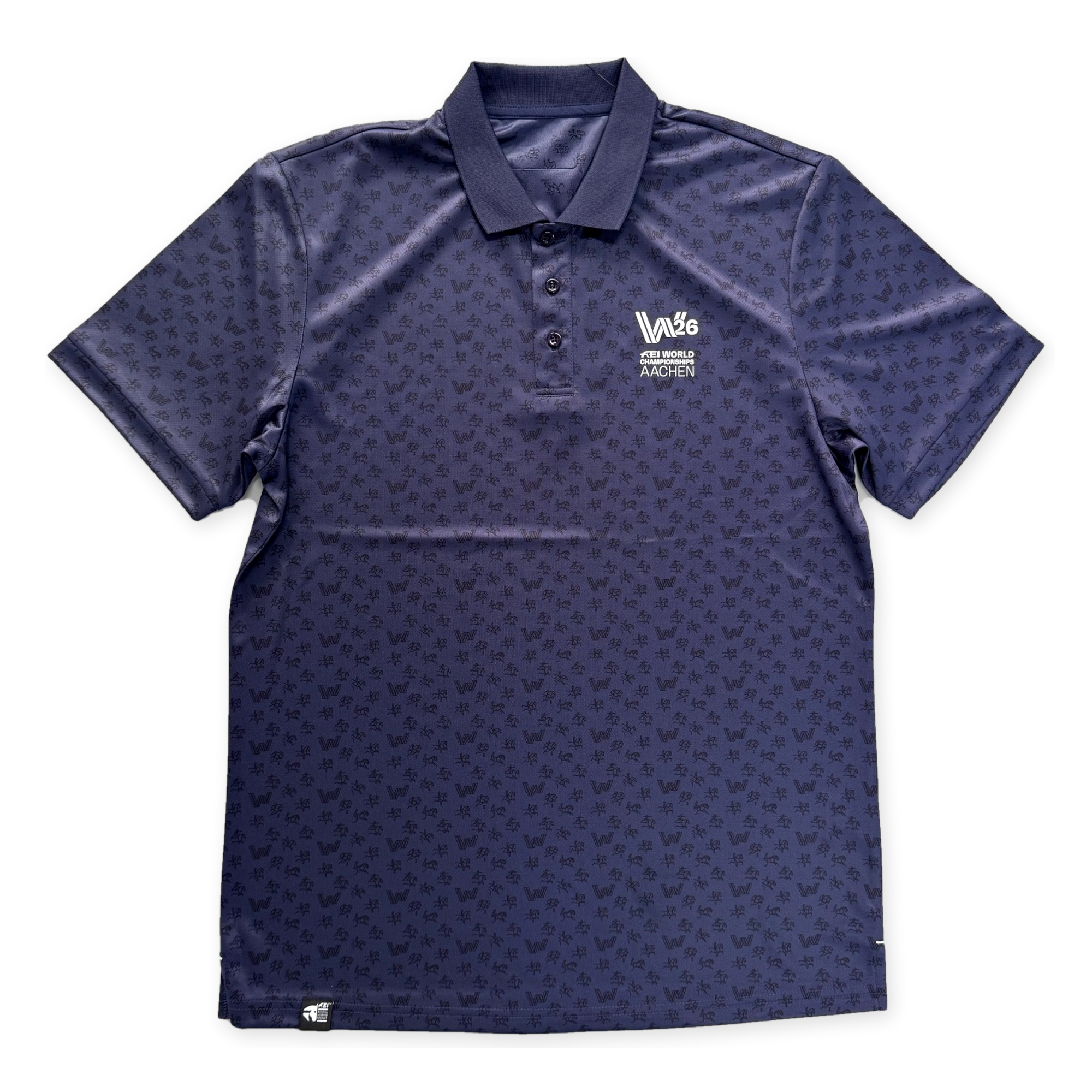W26 AACHEN Unisex Mesh Patterned Polo