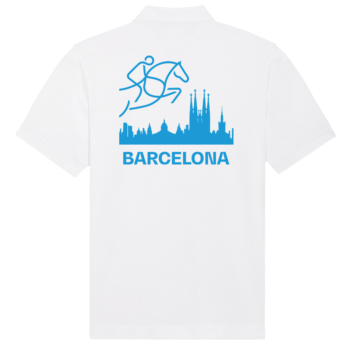 Barcelona Ladies White Polo Shirt