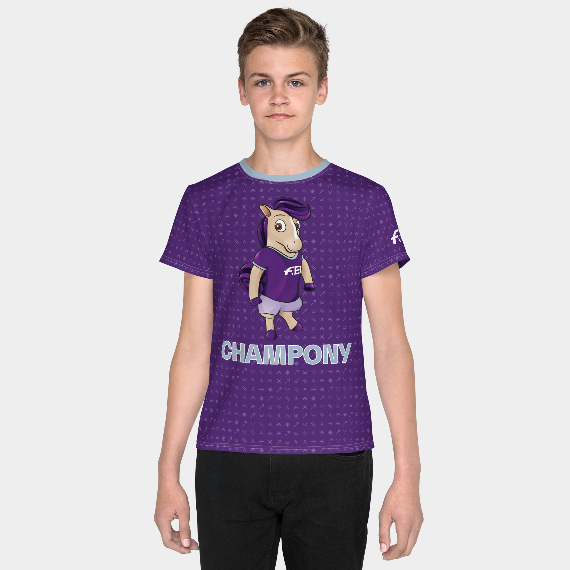 FEI Champony Youth Performance T-Shirt FEI Official Store, FEI official  Merchandise.