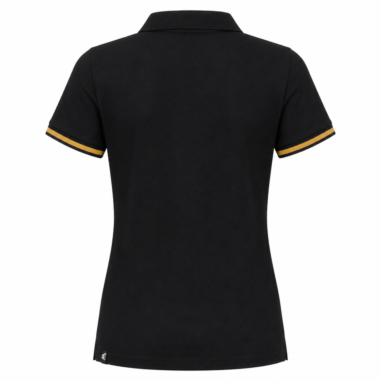 W26 Aachen Womens Black & Gold Polo