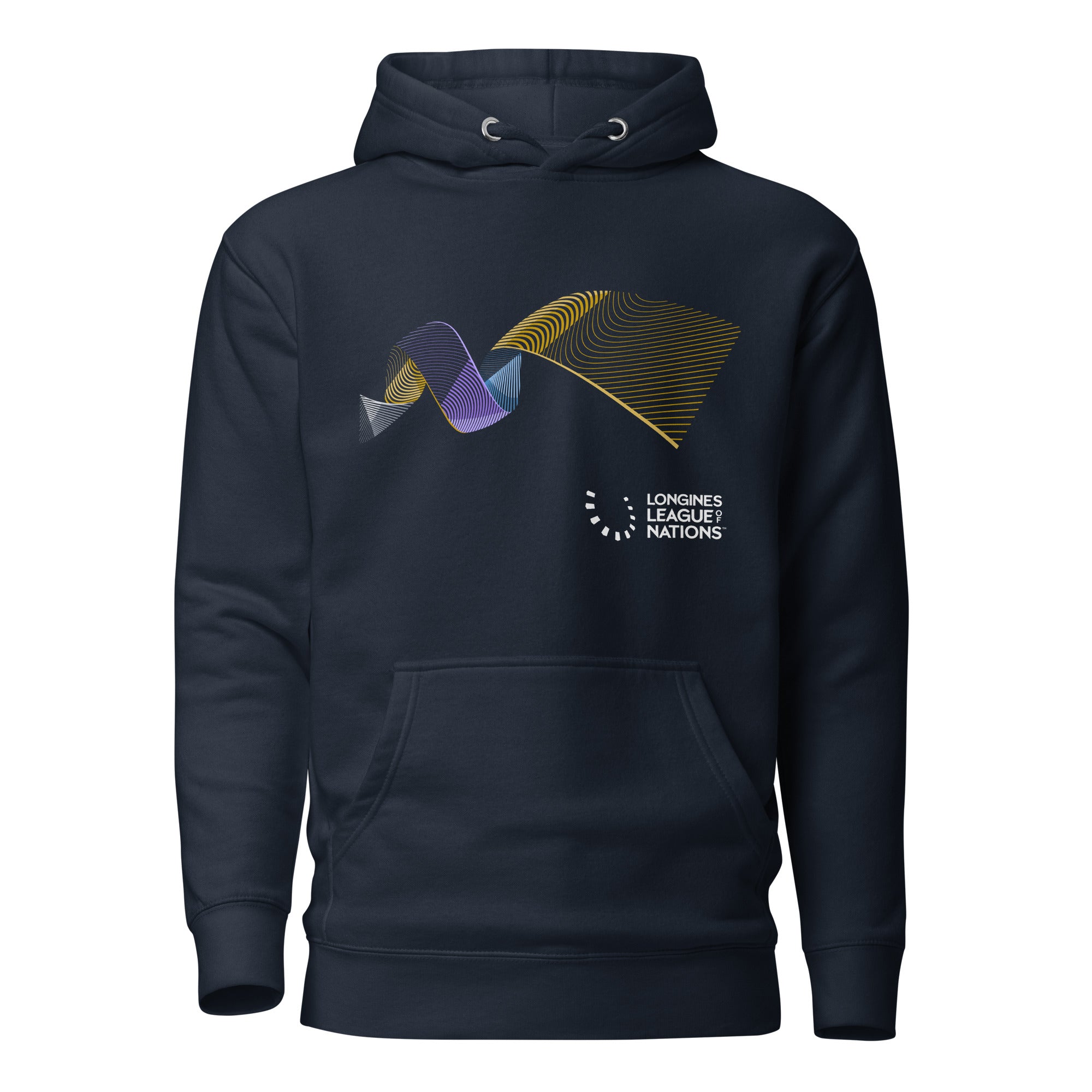 Longines League of Nations Navy Pattern Unisex Hoodie FEI Official