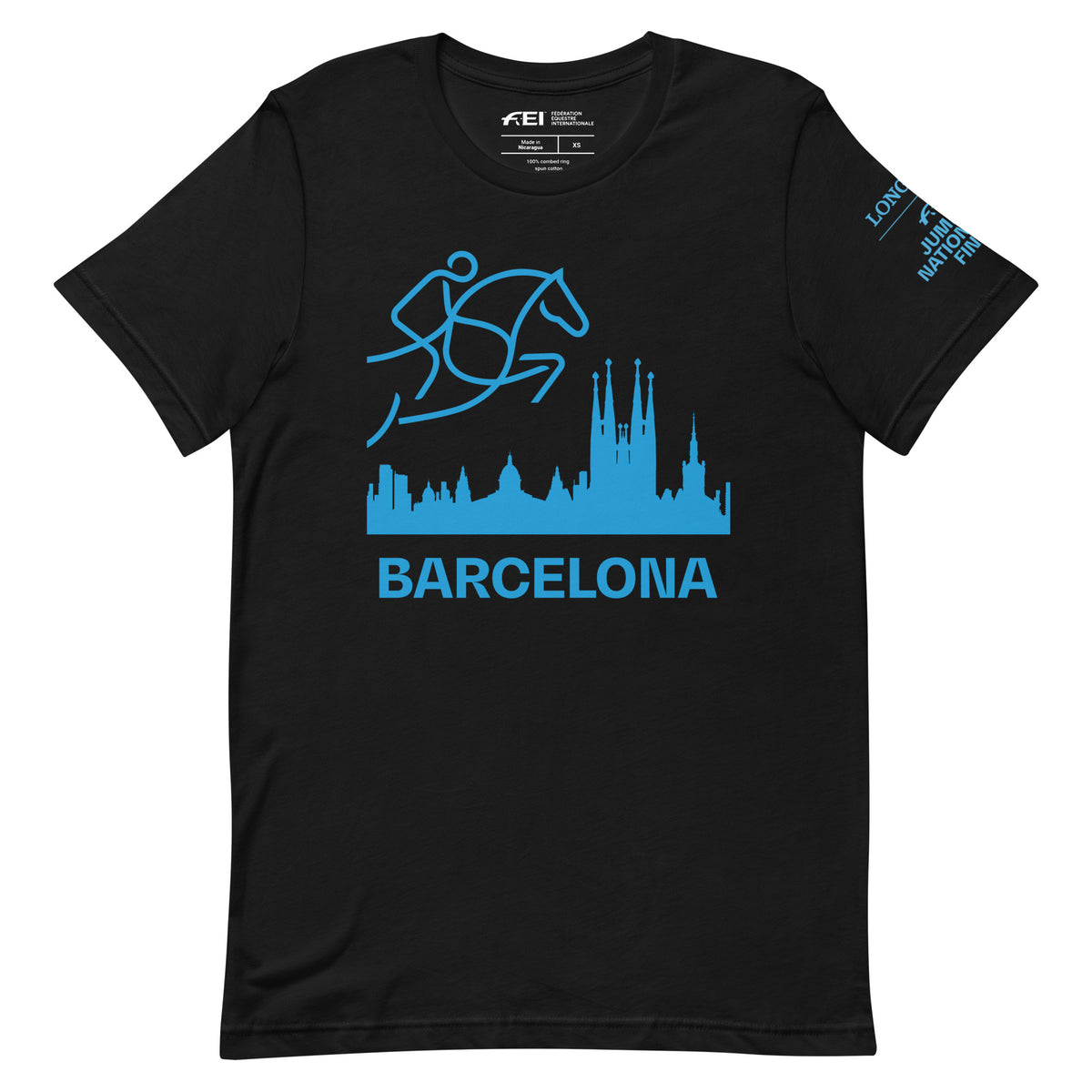 Barcelona Black Unisex T-Shirt