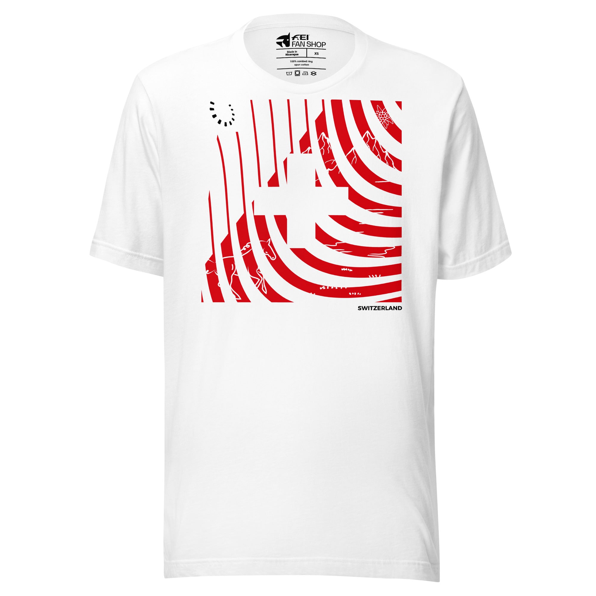 LLN St Gallen Unisex White T-shirt FEI Official Store