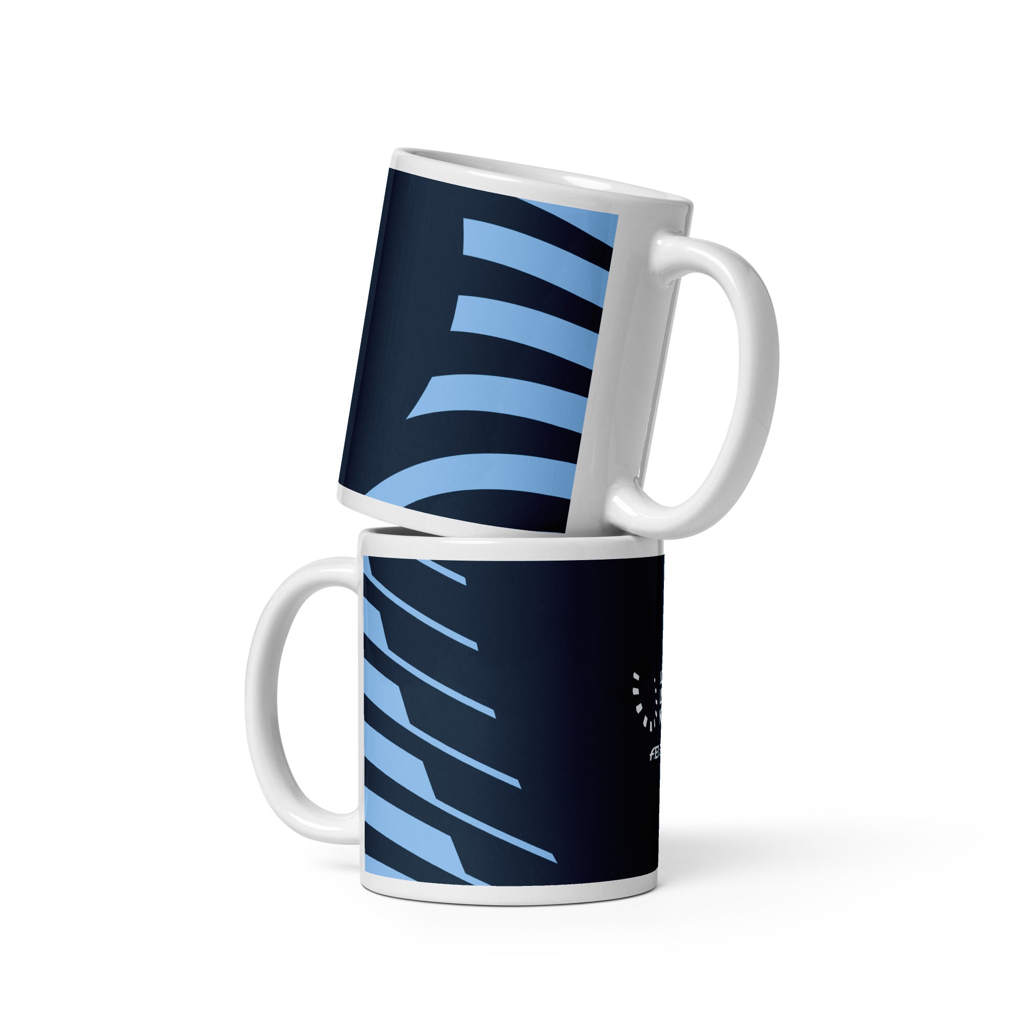 LLN Blue glossy mug