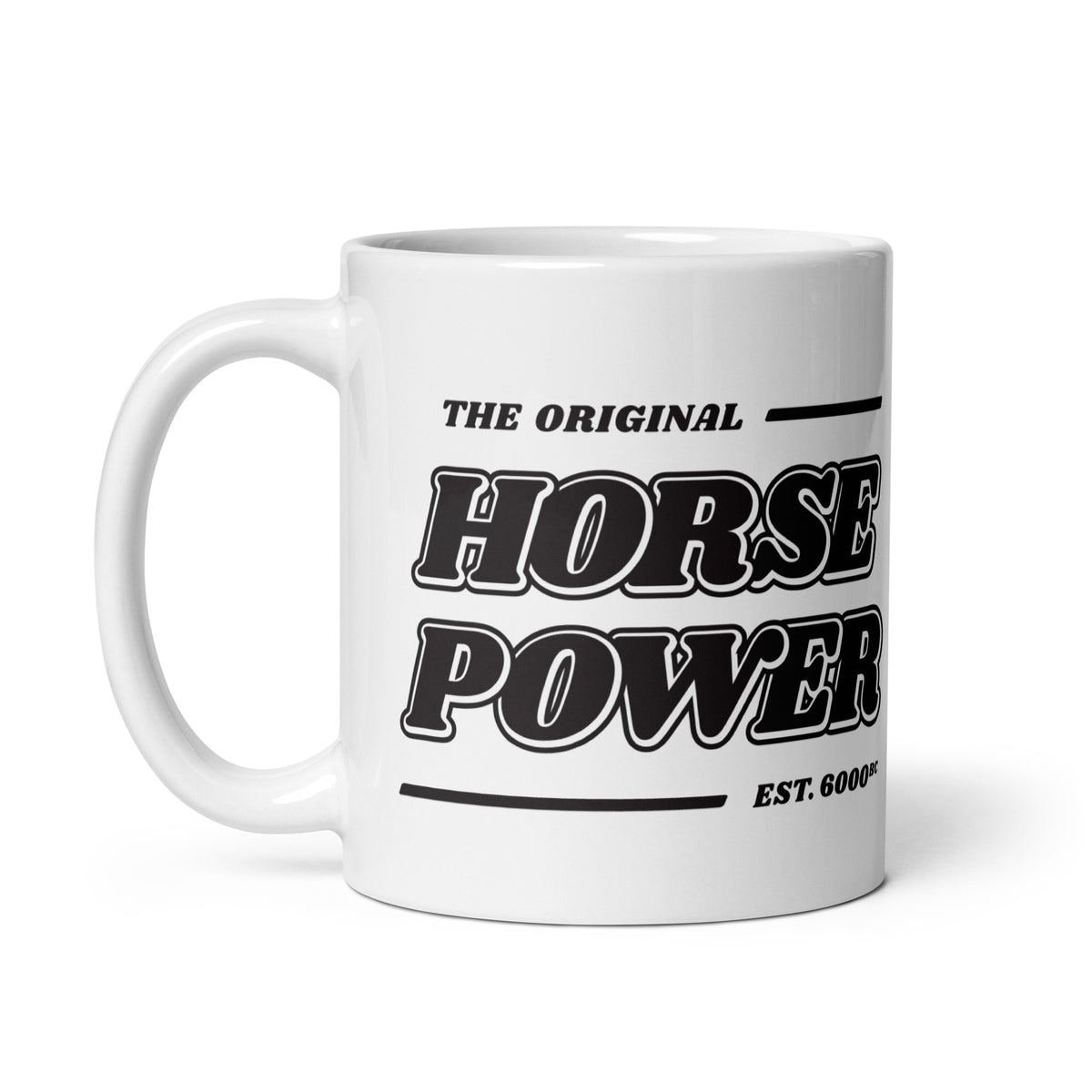 Horse Power White Mug