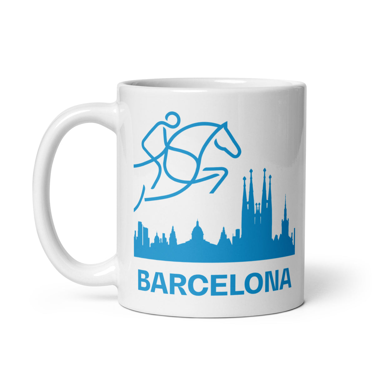 Barcelona White Mug FEI Official Store