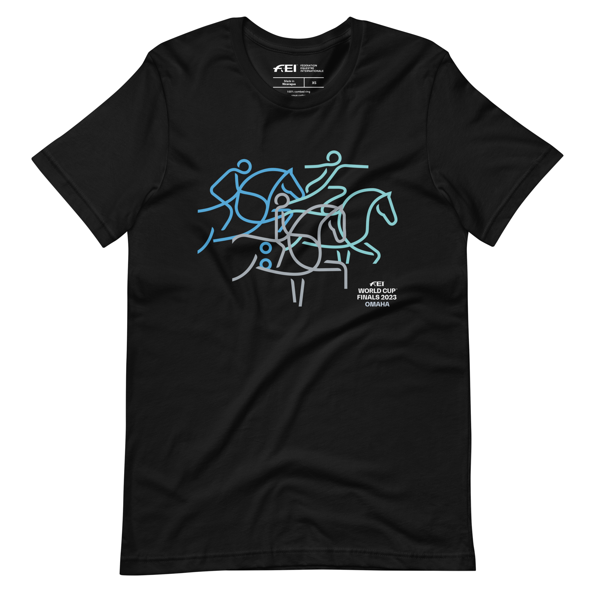 FEI Omaha Horse Outline Unisex T-shirt FEI Official Store