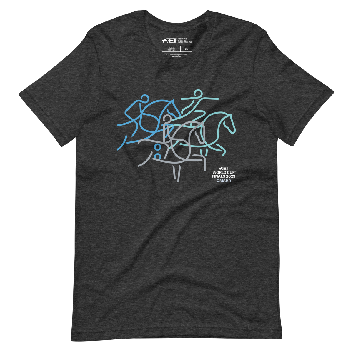 FEI Omaha Horse Outline Unisex T-shirt FEI Official Store