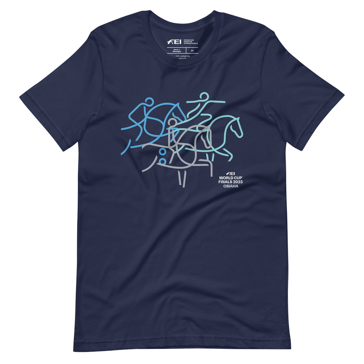 FEI Omaha Horse Outline Unisex T-shirt FEI Official Store