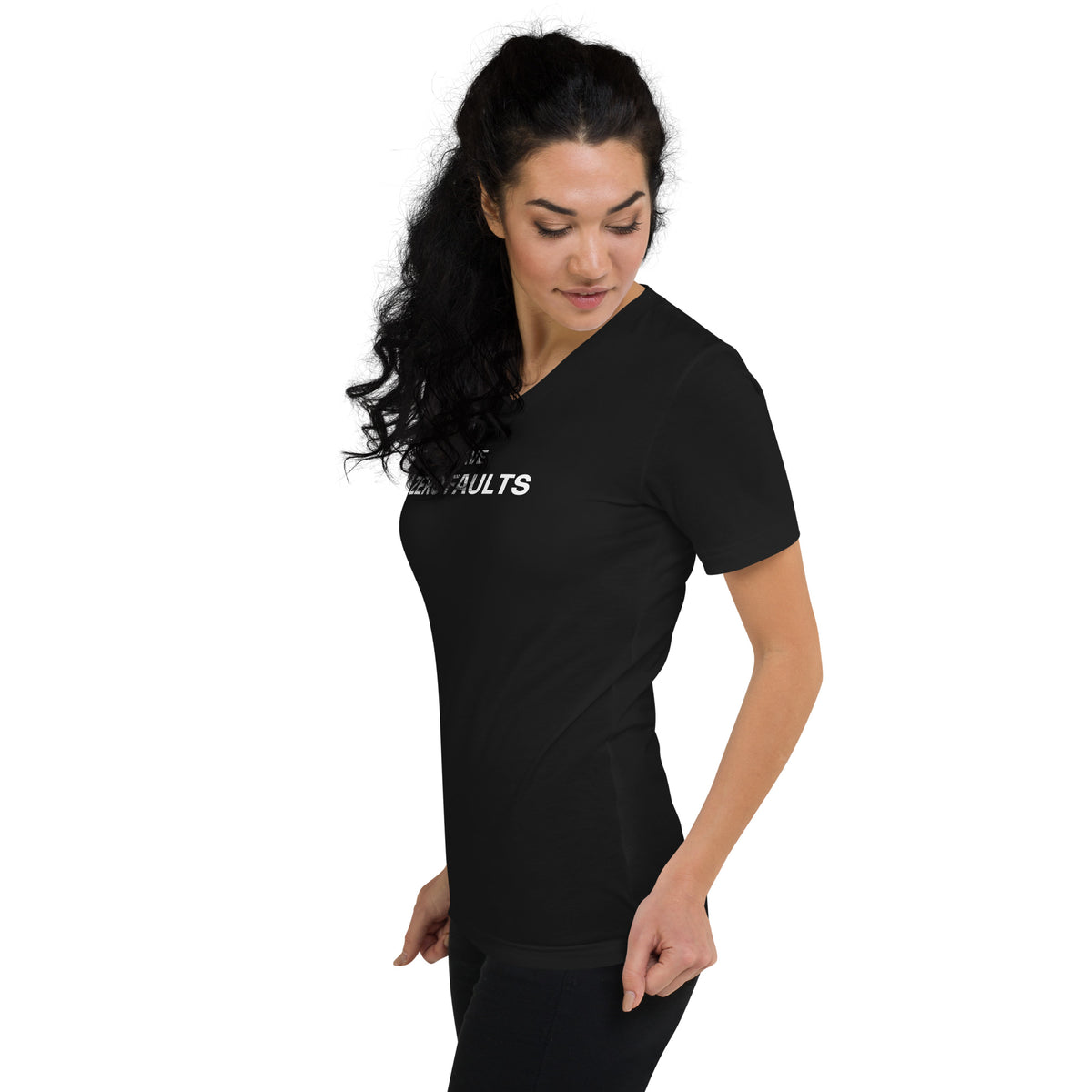 I have Zero Faults Unisex Short Sleeve V-Neck T-Shirt FEI Official Store