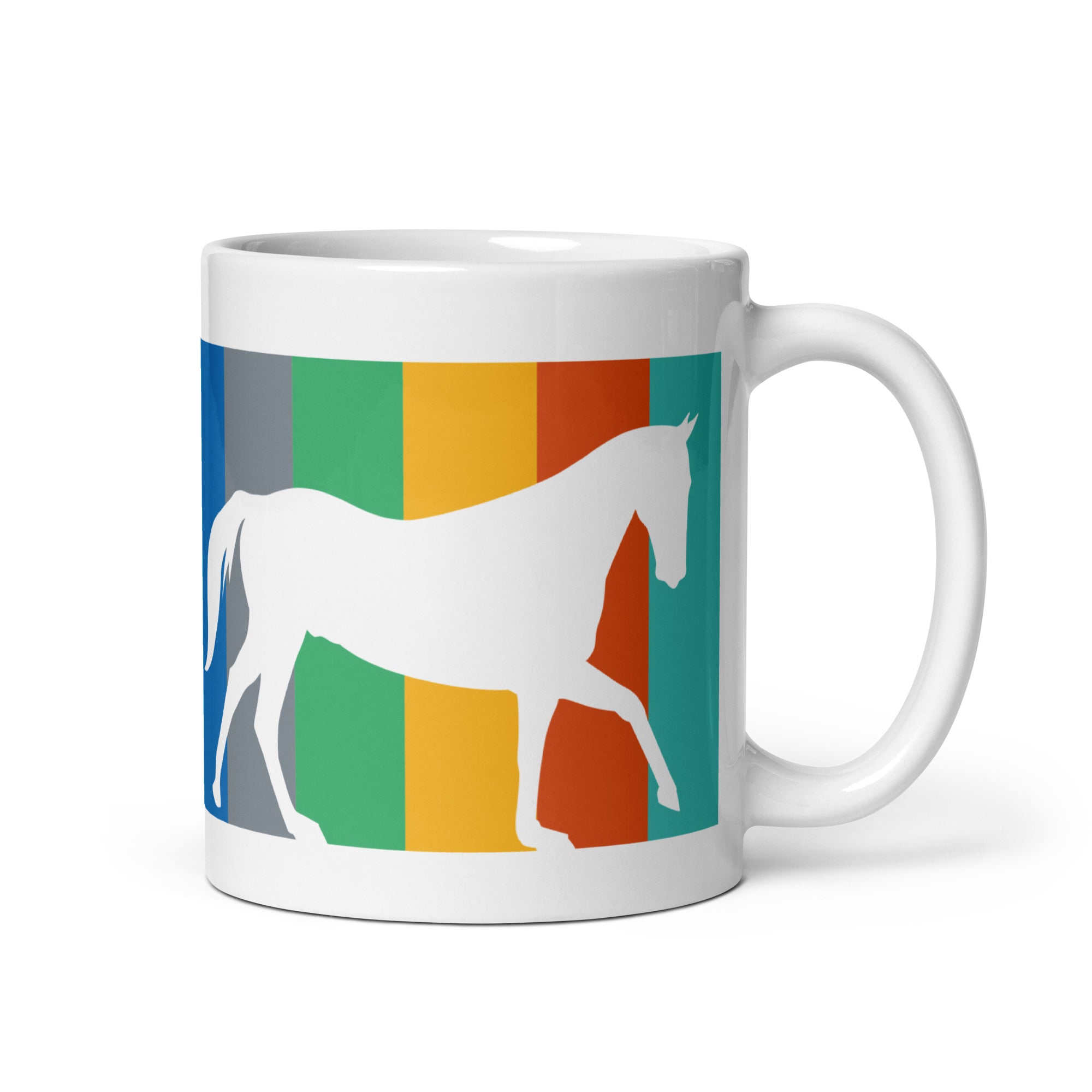 Stripe Horse glossy mug FEI Official Store