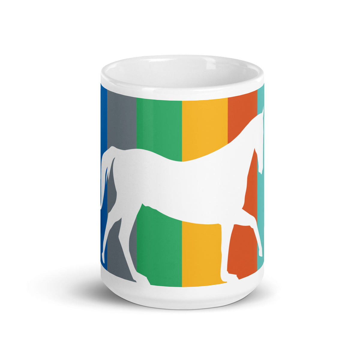 Stripe Horse glossy mug