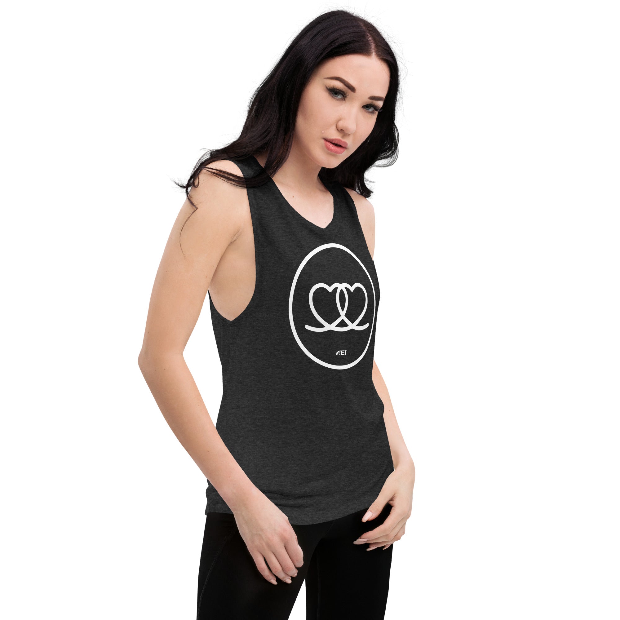 Two Hearts Ladies’ Muscle Tank